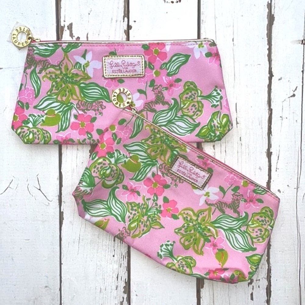 Lilly Pulitzer Set of Two Estée Lauder Cosmetic Cases